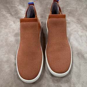Rothy's The Chelsea Fawn Knit Fabric Pull On Sneaker Boots SIZE 7.5